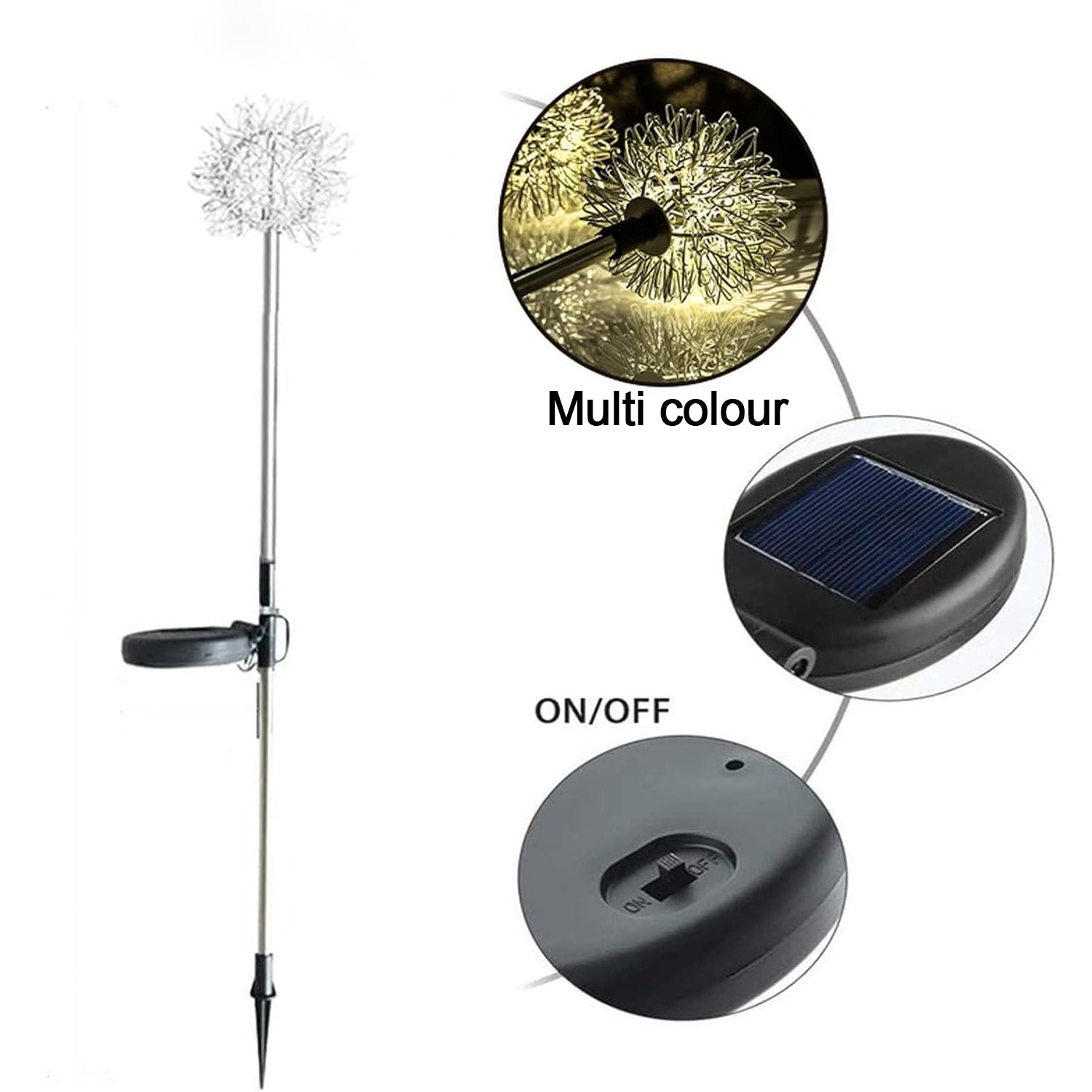Solar Powered Dandelion Garden Lights (2 Pc) Solar Powered Dandelion Garden Lights (2 Pc)